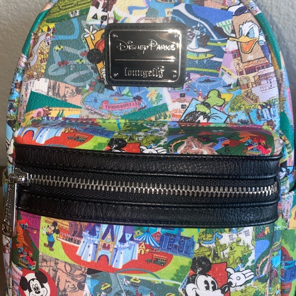 Loungefly Disney Parks Collage Mini Backpack - Picture 5 of 6
